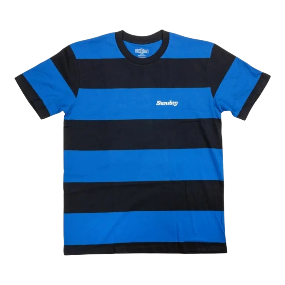 Sunday Game T Shirt Blau/Schwarz
