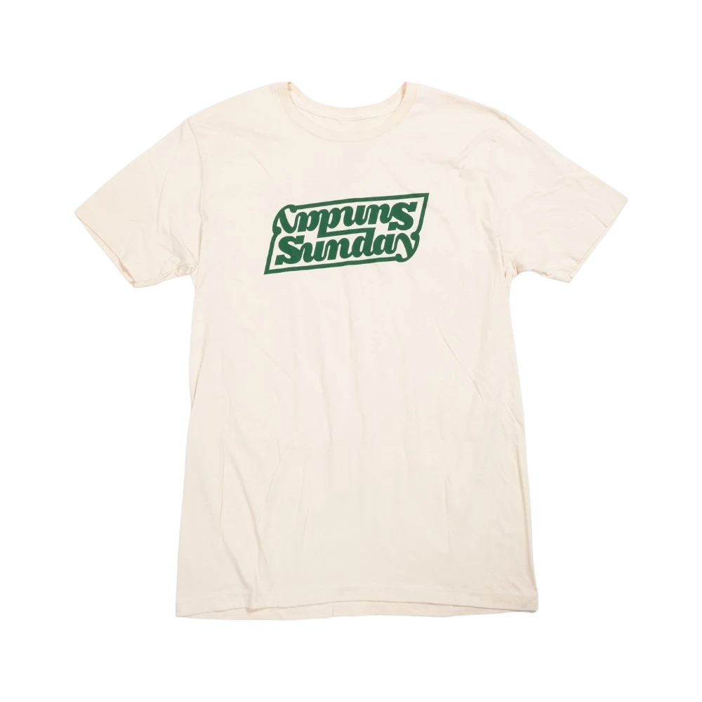 Sunday Linked T Shirt Beige Forest Grün