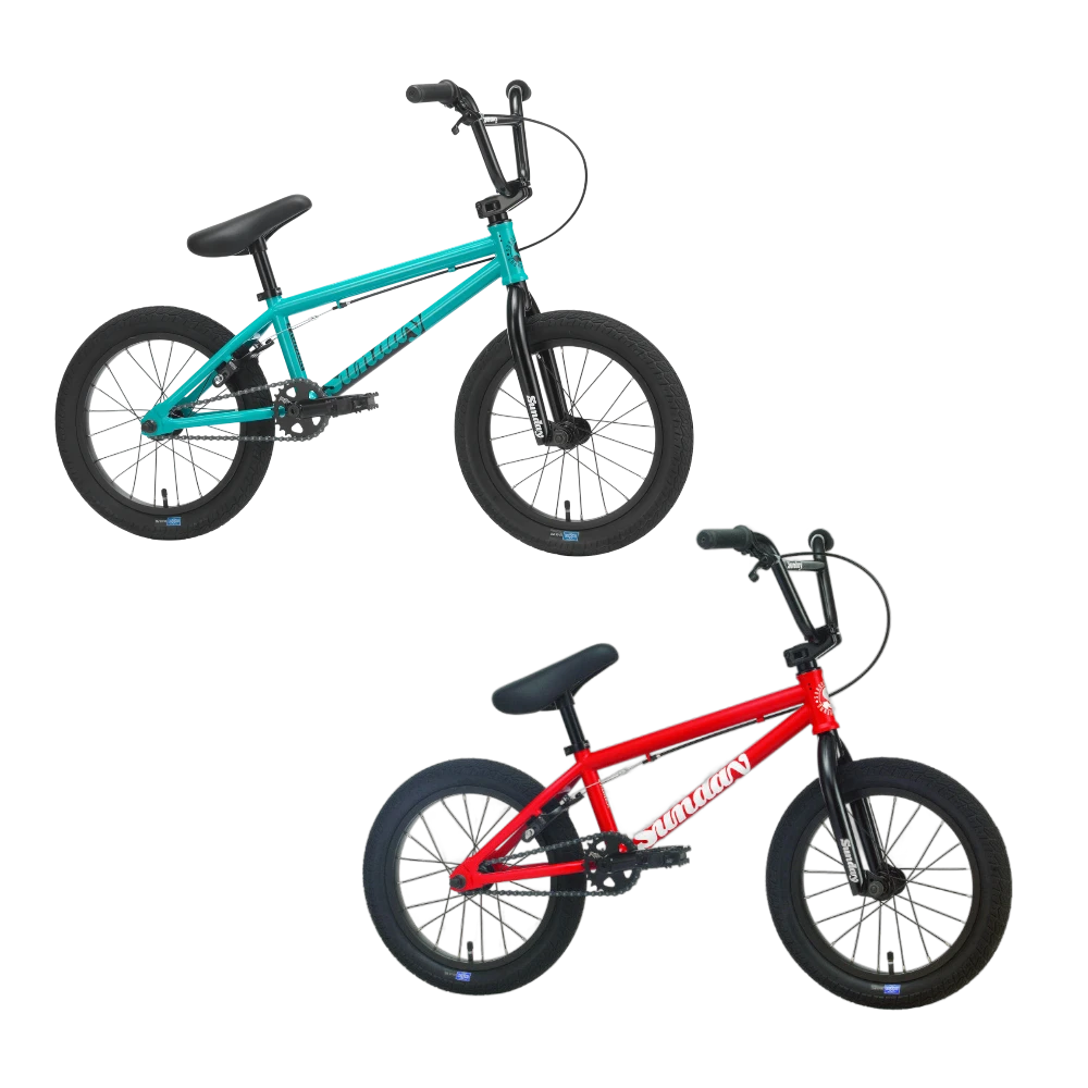 Sunday Primer 16 Zoll Kinder BMX Rad, Matte Fire Engine Red