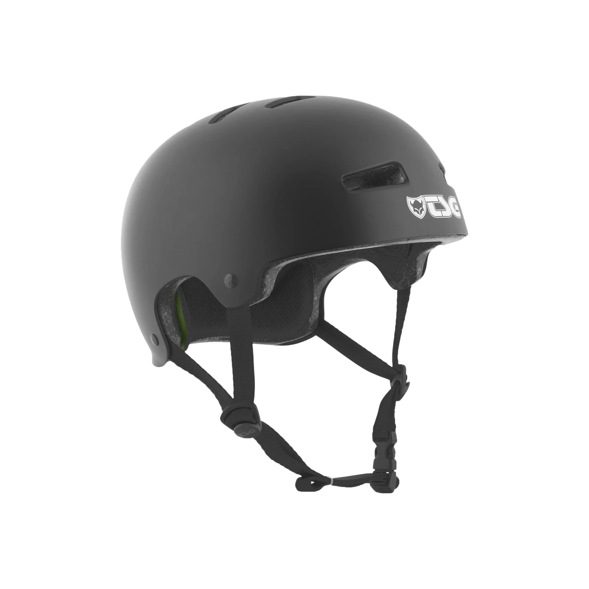 TSG Evolution Solid Colors BMX Skate Helm Satin Black