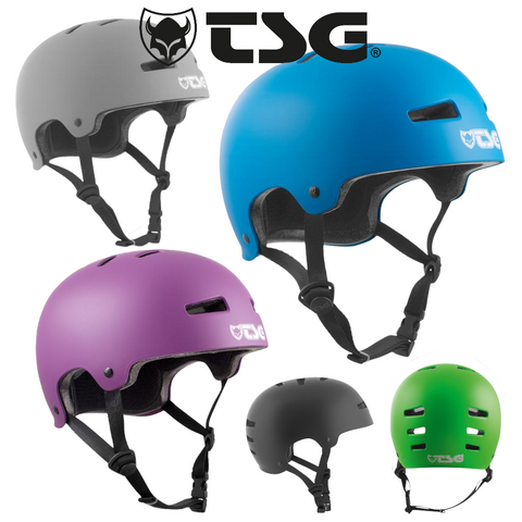 TSG Evolution Solid Colors Lila Cyan BMX Skate Helm Hartschale Größe  S M L XL (8046472429832)