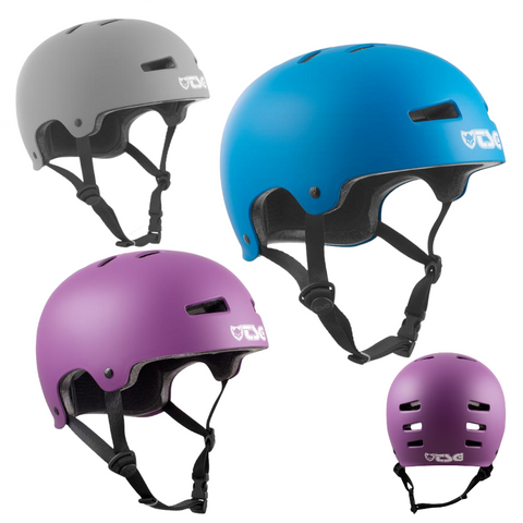 TSG Evolution Solid Colors Lila Cyan BMX Skate Helm Hartschale Größe  S M L XL (8046472429832)
