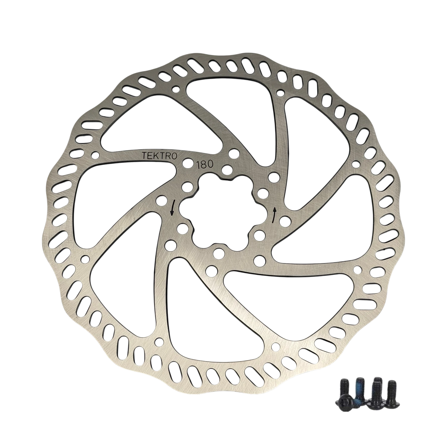 Tektro 180mm 6-bolt brake disc + screws also fits Sram Shimano