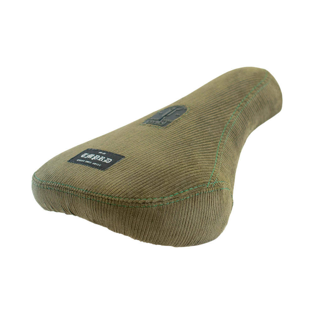 Tempered Goods BMX Pivotal Sattel 70's Corduroy Green