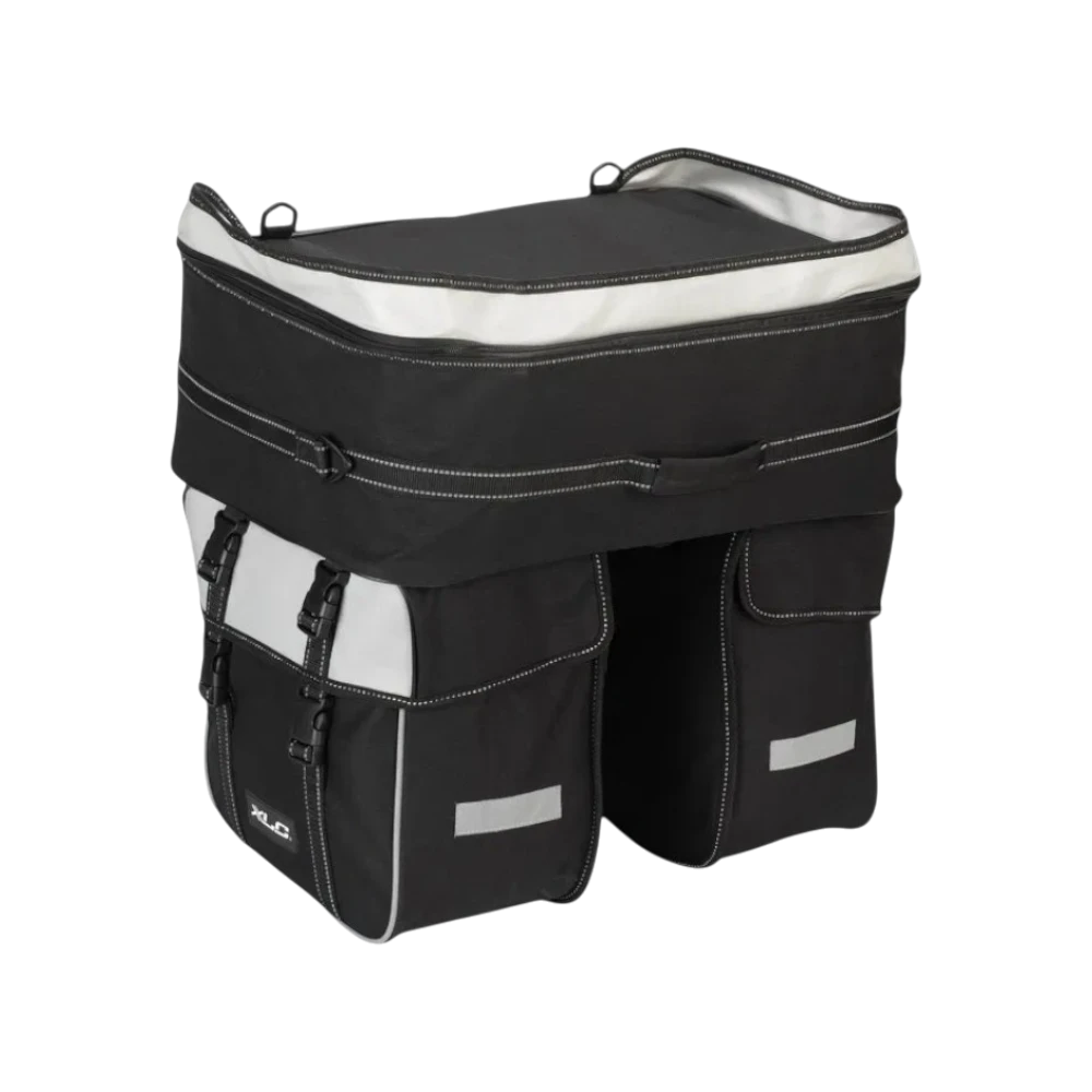 XLC Triple Universal Bicycle Pannier for Luggage Carrier BA-S68 approx. 58L