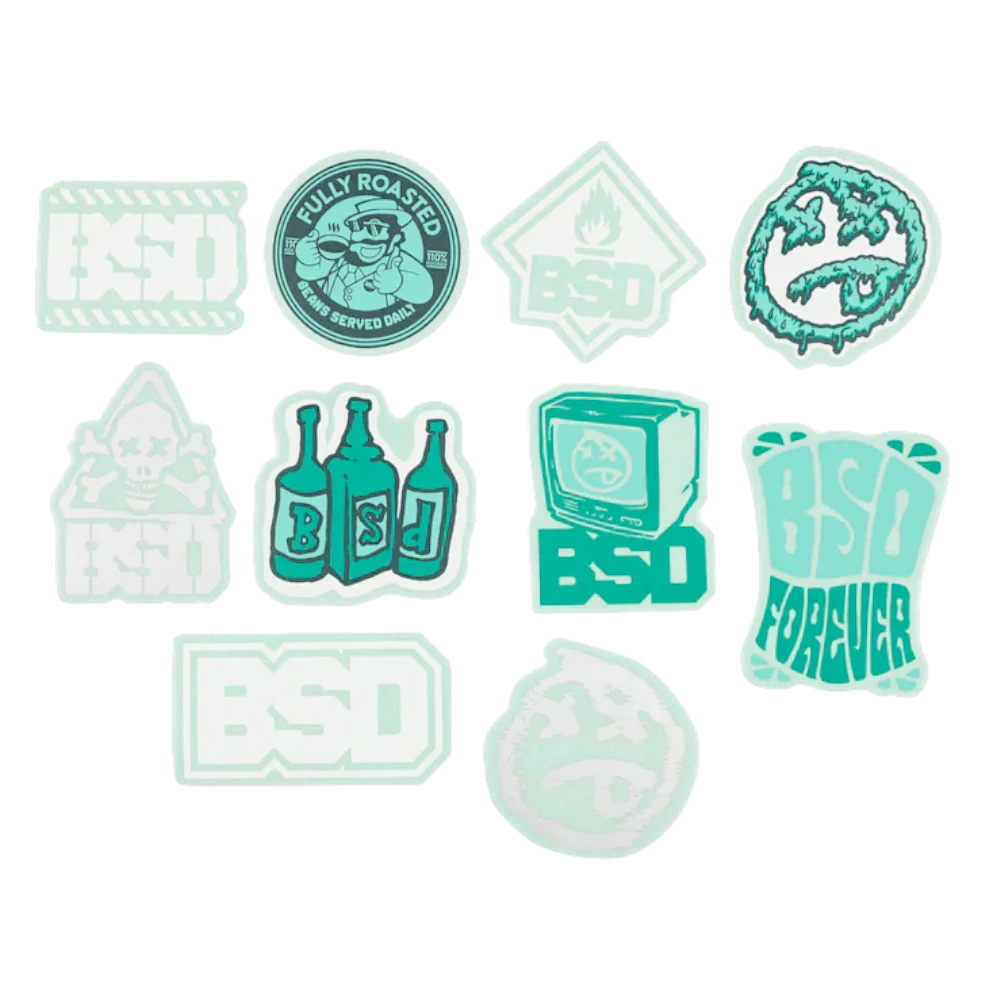 BSD Mixed BMX Sticker Set Aufkleber Set 10st. 2025