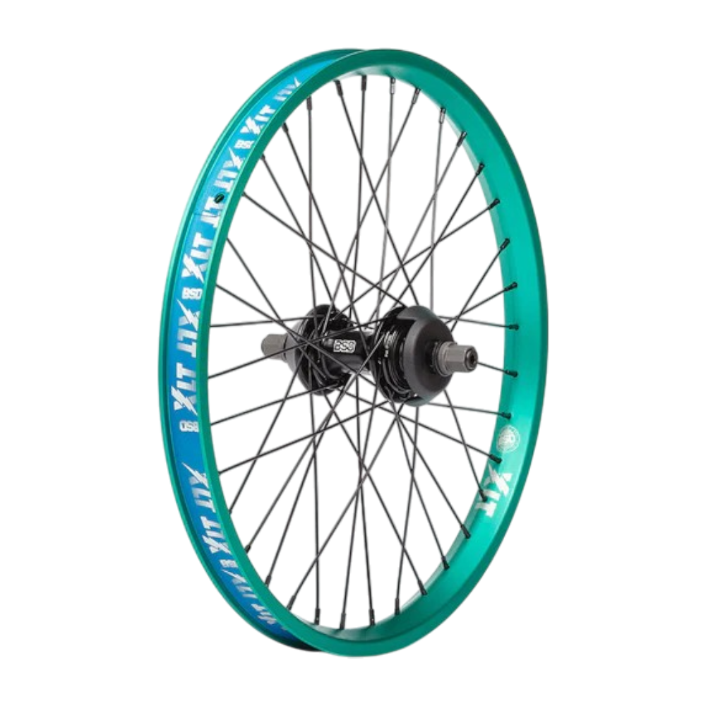 BSD -  BSD XLT REVOLUTION Freecoaster 20" BMX Hinterrad Teal - Bikers Base BMX