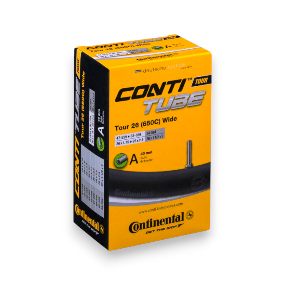 2x Continental Schlauch Tour 26" Wide 47/62-599//54-584 (650C) - Bikers Base