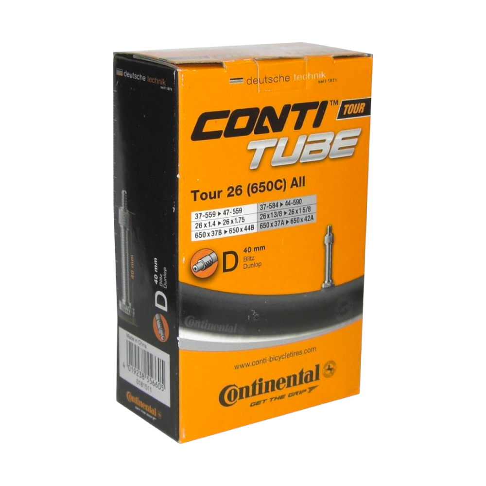 2x Continental Schlauch Tour All 26" 37/47-559//37-584//44-590 (650C) - Bikers Base