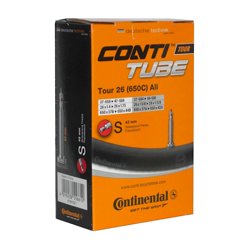 2x Continental Schlauch Tour All 26" 37/47-559//37-584//44-590 (650C) - Bikers Base