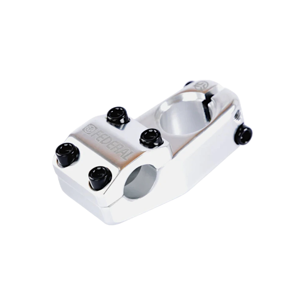 Federal Element v2 BMX Vorbau Silber Poliert 50mm Ø 22.2mm Toploader 1 1/8