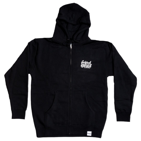 Federal BMX Script Zip Up Hoodie Schwarz Größe L (8538196934920)