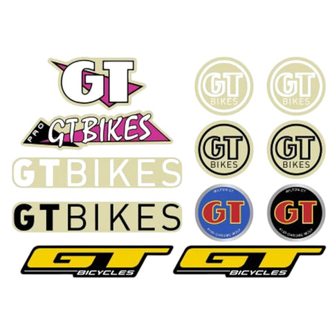 GT Bikes Retro 12x STICKER Set Oldschool BMX / MTB (10187046125832)