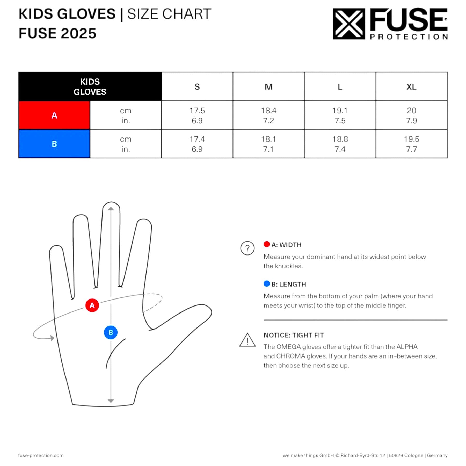 Fuse -  Fuse Chroma BMX Handschuhe - Bikers Base BMX
