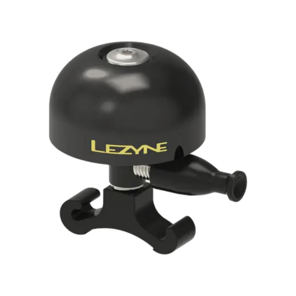 Lezyne -  Lezyne Brass Bell Fahrradklingel Schwarz Gold Ø25,4 Ø31,8 - Bikers Base BMX
