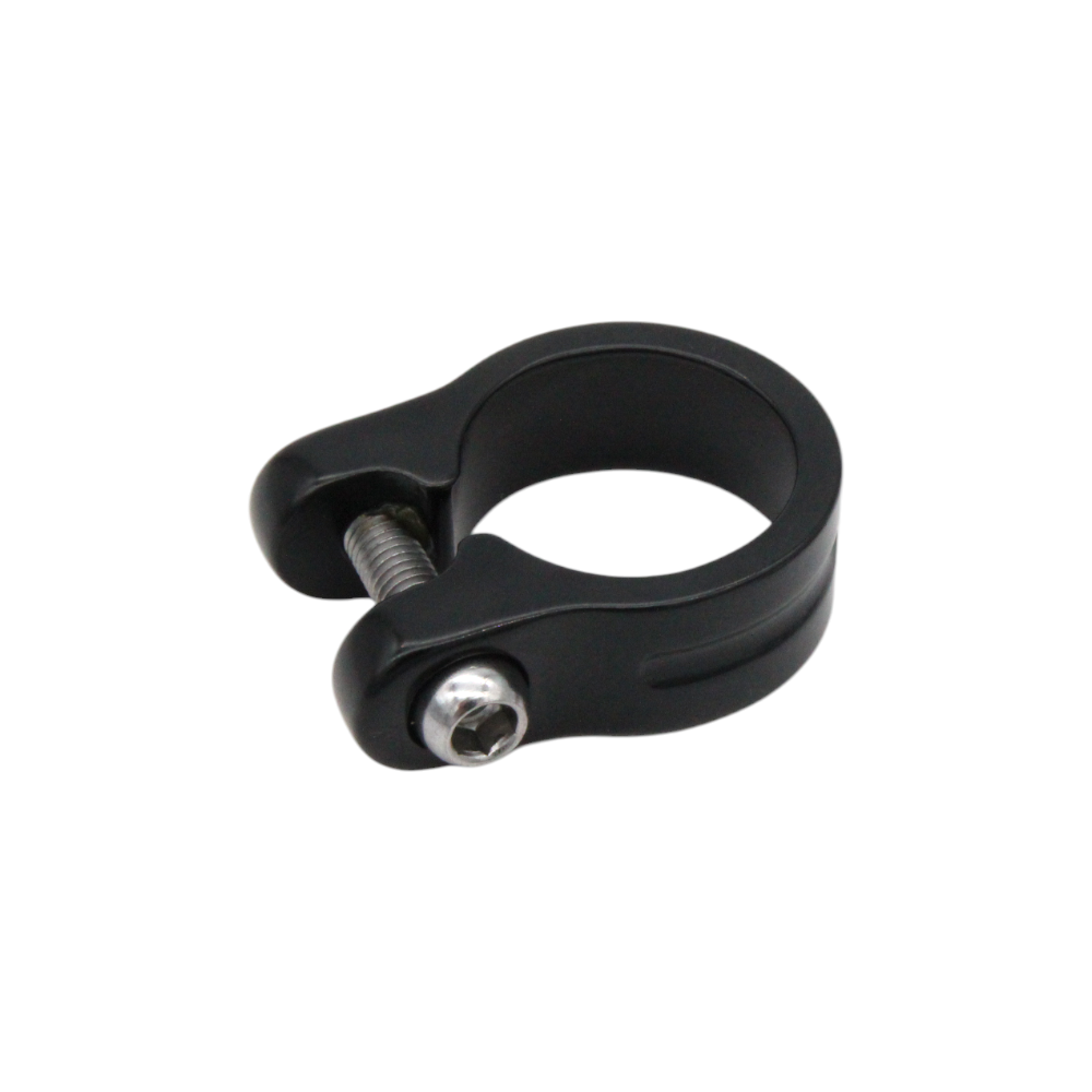 Messingschlager Sattelklemme 29,8mm schwarz oder silber - Bikers Base