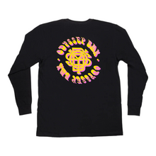 Odyssey BMX Longsleeve Bethel schwarz Logo gelb/pink fade (8579598254344)