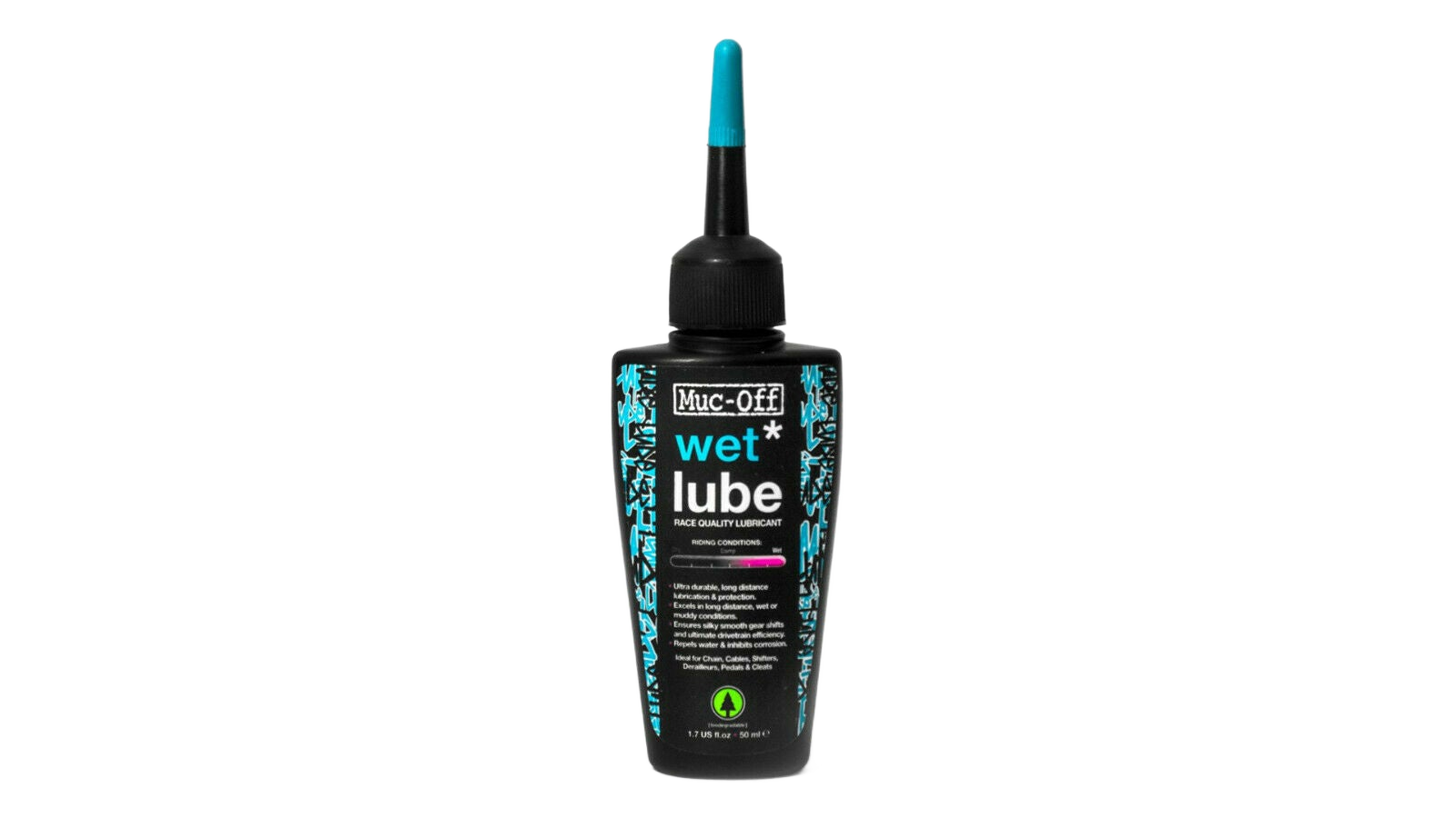 Muc-Off Kettenöl für Nässe 120ml wet lube biologisch Rennrad MTB BMX Dirt - Bikers Base