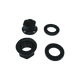 14mm BMX Achsmuttern + Unterlegscheiben Hub Nuts Universell schwarz 1 Paar
