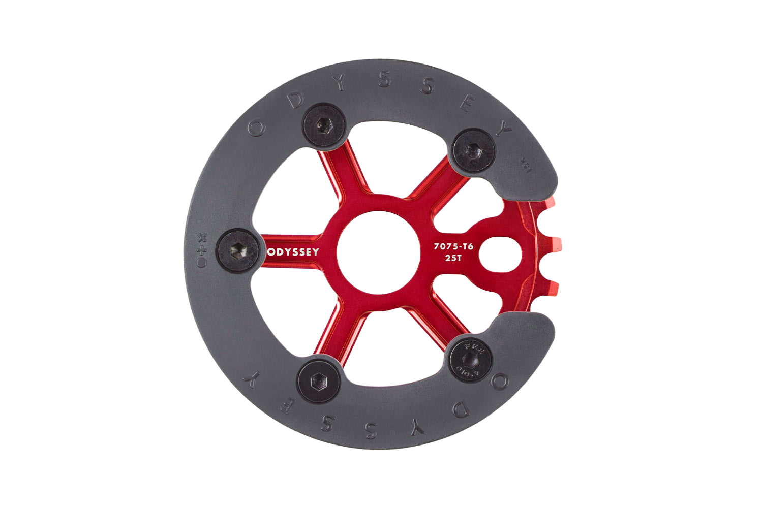 Odyssey Utility Pro BMX Kettenblatt mit Grind Guard Rot / Blau / Lila - Bikers Base