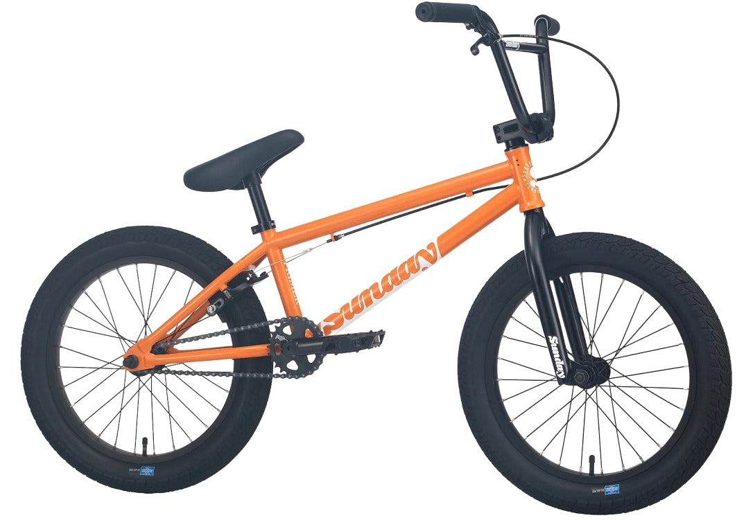 Sunday Primer 18 Zoll Kinder BMX Rad schwarz oder Orange - Bikers Base