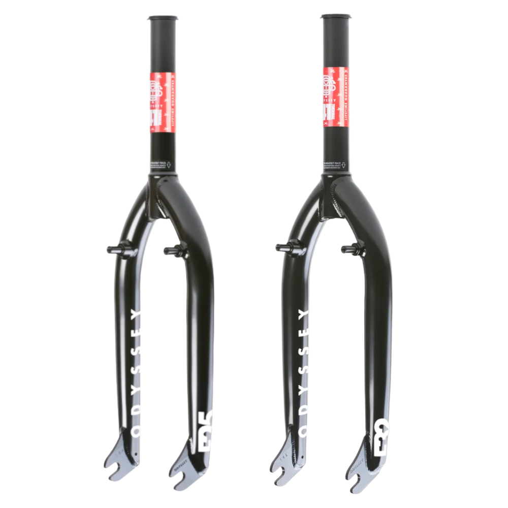 Odyssey F32 / F25 Freestyle BMX Gabel schwarz chrome 20 Zoll mit Bremssockel - Bikers Base