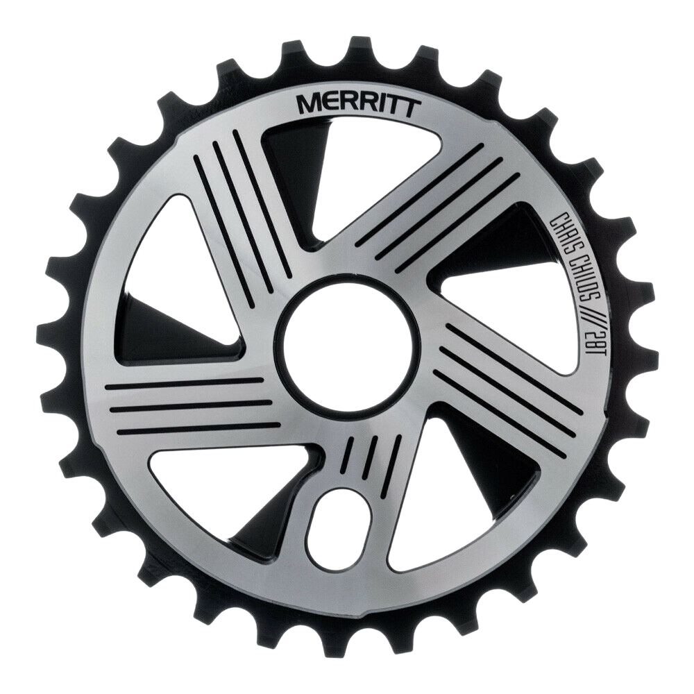Merritt -  Merritt Chris Childs Boltdrive BMX Kettenblatt, schwarz/silber 28t 30t - bikers-base.myshopify.com