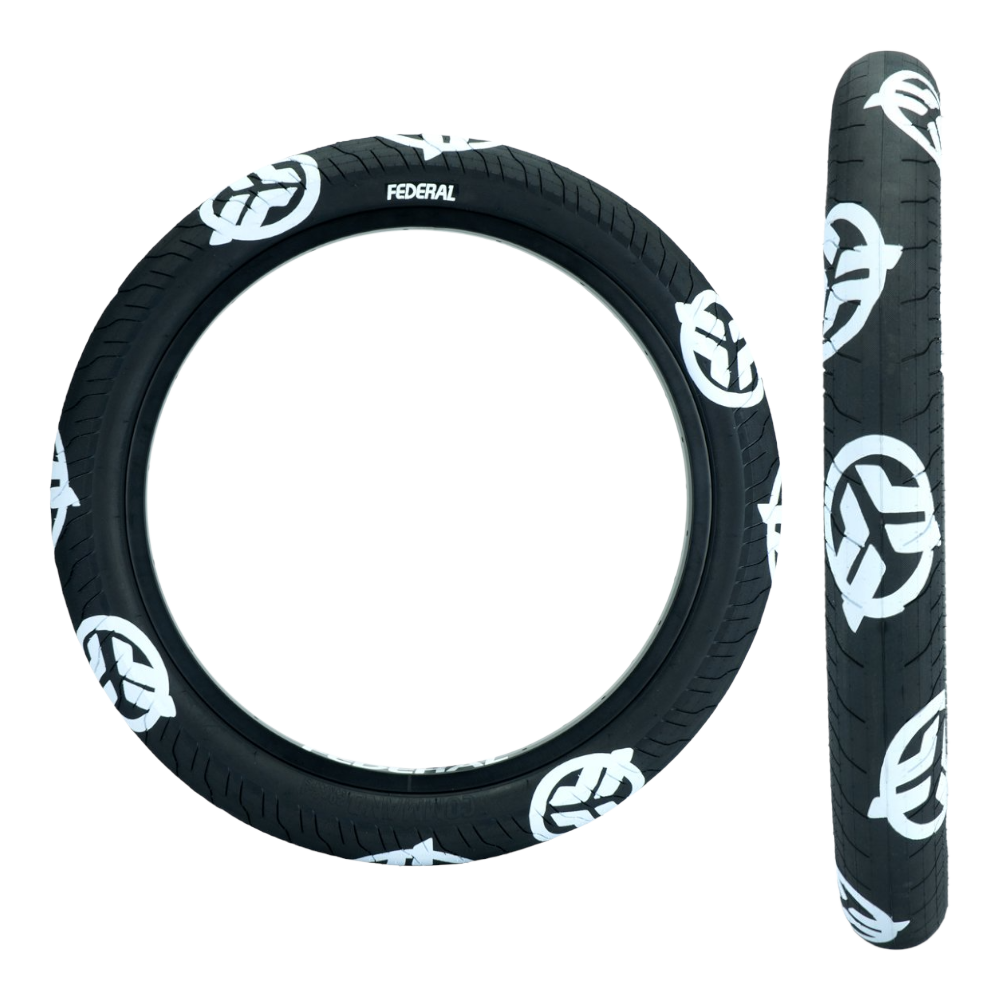 Federal COMMAND LP LOGO BMX Reifen schwarz / weiß 20 x 2.4 Zoll Street - Bikers Base