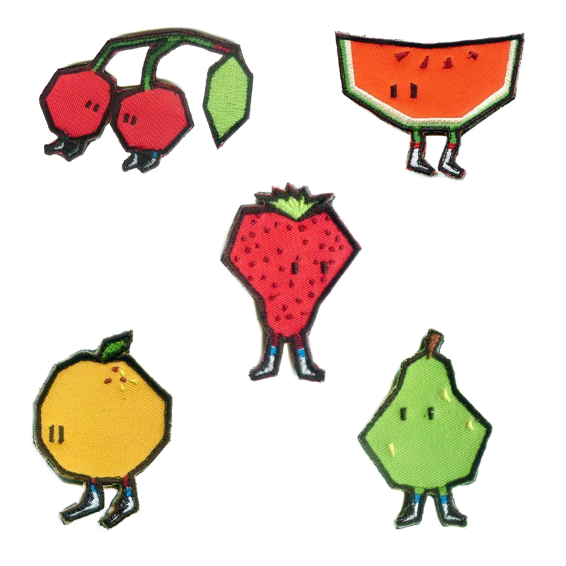 Playgrnd -  74x Playgrnd Klett Patches für Caps Mützen Beanies Aufnäher Stickerei Abzeichen - Bikers Base BMX