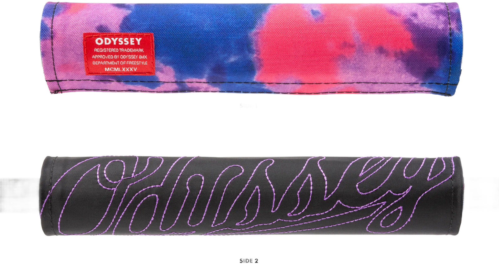 Odyssey -  Odyssey BMX Lenker - Polster Slugger Big Stitch / TIE-DYE (ROSS) wendbar - Bikers Base BMX