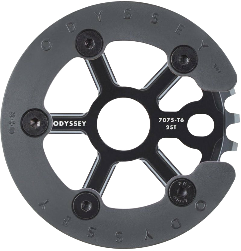 Odyssey Utility Pro BMX Kettenblatt mit Grind Guard Rot / Blau / Lila - Bikers Base