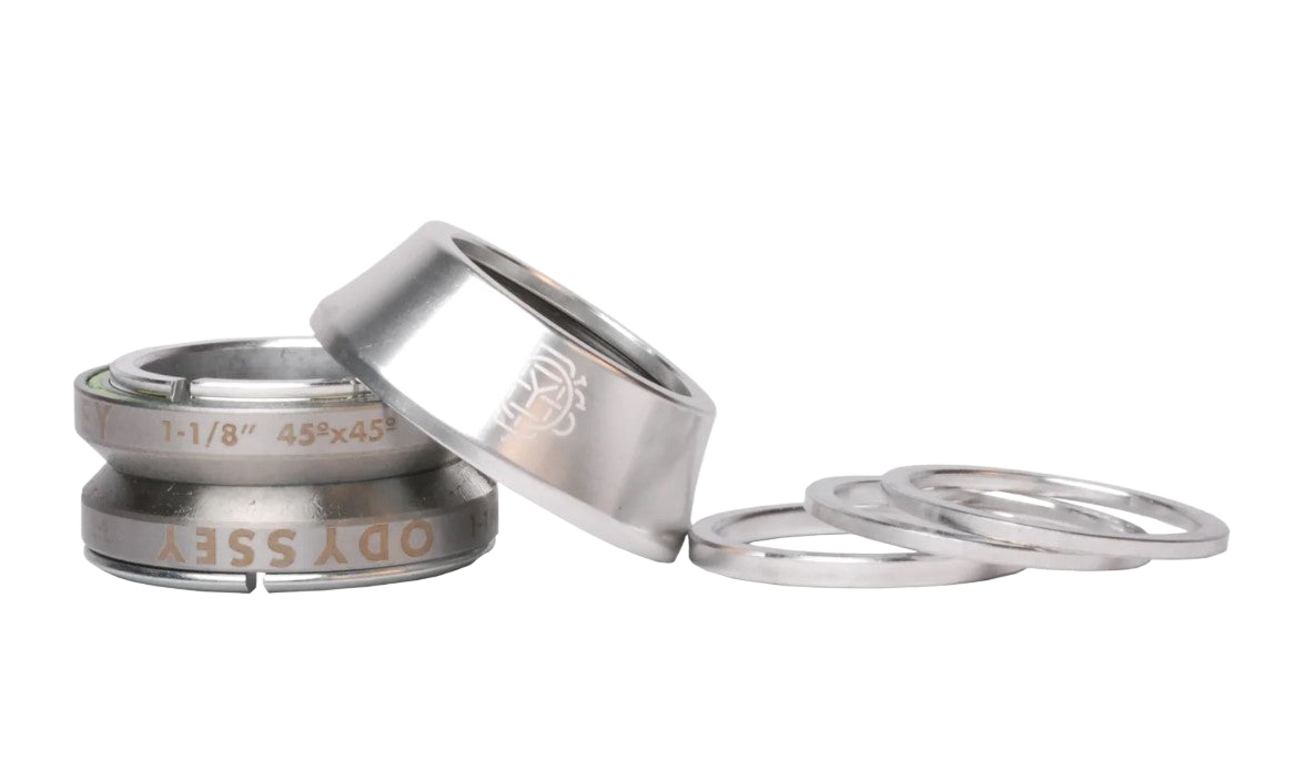 Odyssey -  Odyssey Pro Conical BMX Steuersatz schwarz / silber / blau - bikers-base.myshopify.com