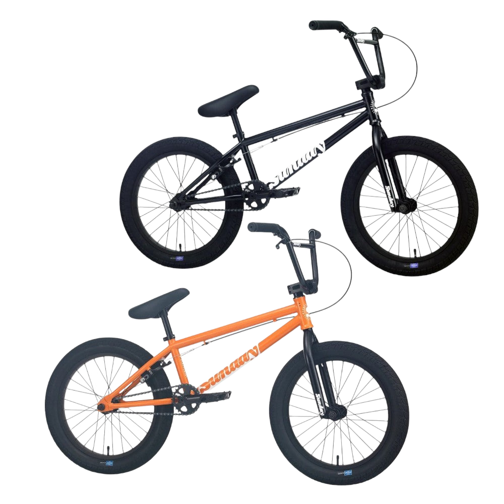 Sunday Primer 18 Zoll Kinder BMX Rad schwarz oder Orange - Bikers Base