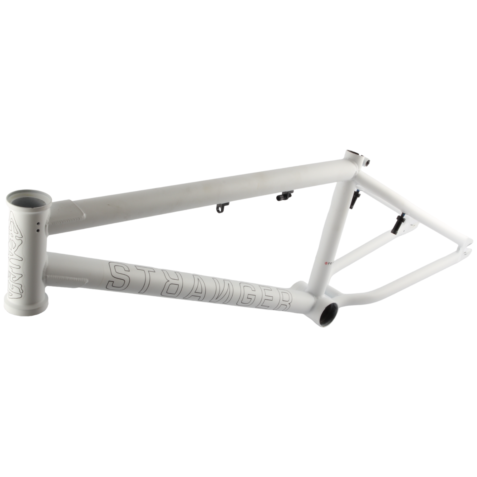 Stranger Level 20" BMX Rahmen 20 Zoll mit 20,75" Oberrohr Matt Weiß - Bikers Base
