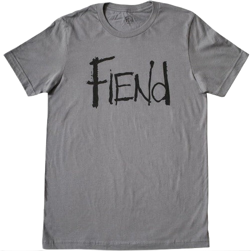 Fiend BMX Logo T-Shirt in Grau M - Bikers Base