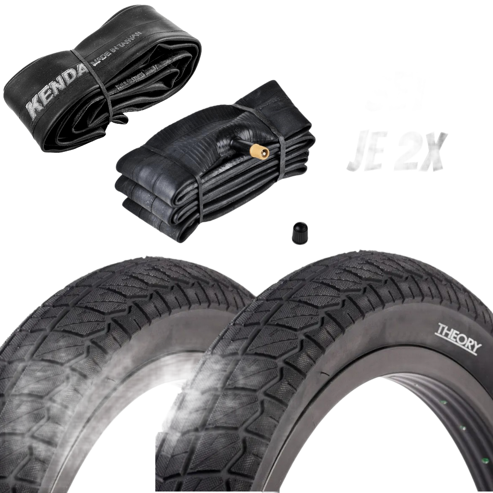 Merritt -  Merritt THEORY PROVEN BMX Reifen Set inkl. 2x Schlauch 20" 20x2.10 Zoll - Bikers Base BMX