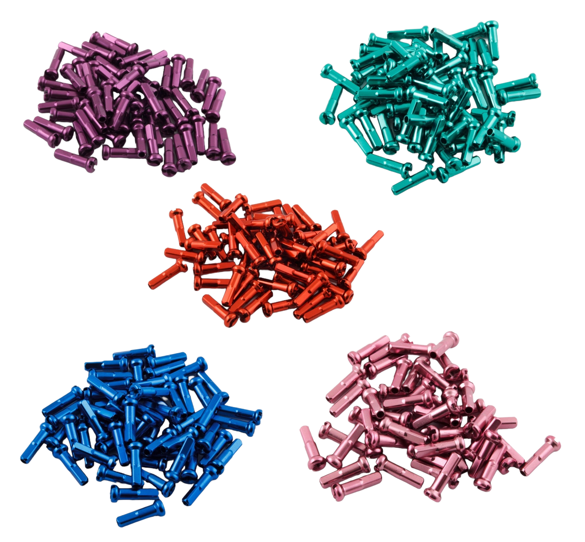 Don Speiche Messing Speichennippel 2.0 mm Nippel Rot Blau Grün Pink Lila - Bikers Base