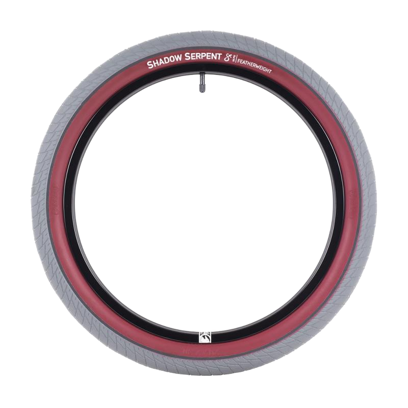 Shadow Serpent BMX Reifen, 20 x 2.3 Zoll Schwarz / Grau Rot - Bikers Base
