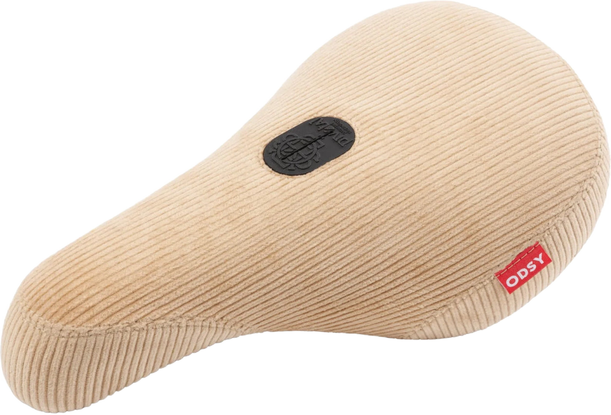 Odyssey Broc Fat Cap Pivotal BMX Sattel Beige Tan Kord - Bikers Base