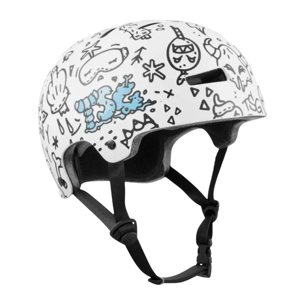 TSG Evolution Solid Colors Lila Cyan BMX Skate Helm Hartschale Größe  S M L XL - Bikers Base