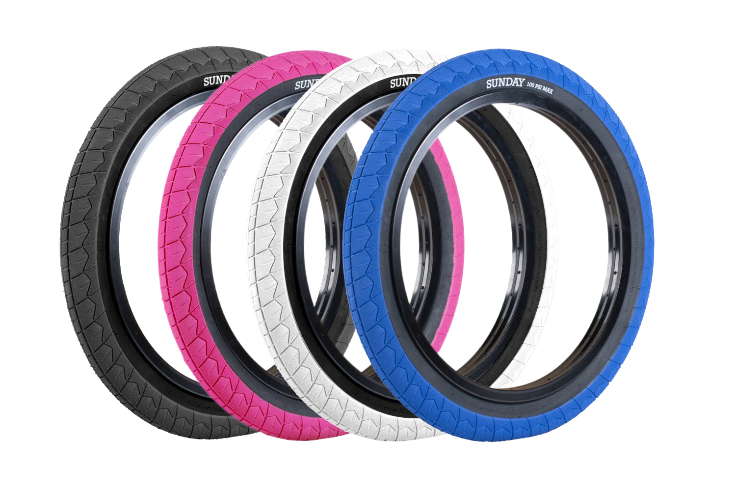 Sunday -  Sunday Current V2 BMX Reifen, 20 x 2.4 Zoll - Bikers Base BMX