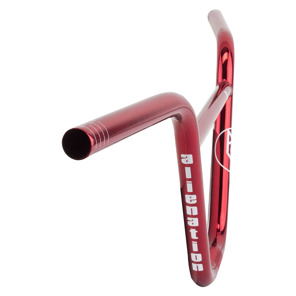Alienation 9S BMX Lenker rot nickle 2-teilig 29'' Ø 22.2mm 9'' - Bikers Base
