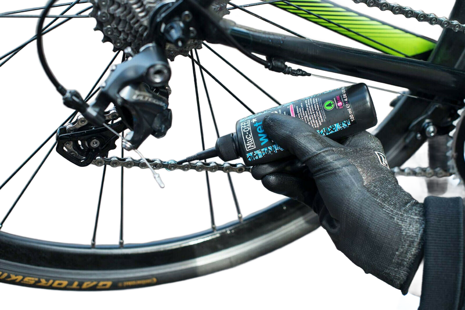 Muc-Off Kettenöl für Nässe 120ml wet lube biologisch Rennrad MTB BMX D