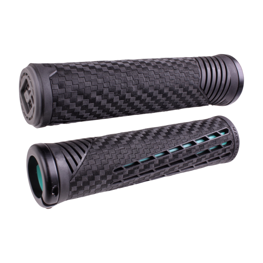ODI CF Lock-On V2.1 (135 mm) | schwarz / mint MTB BMX Griffe - Bikers Base