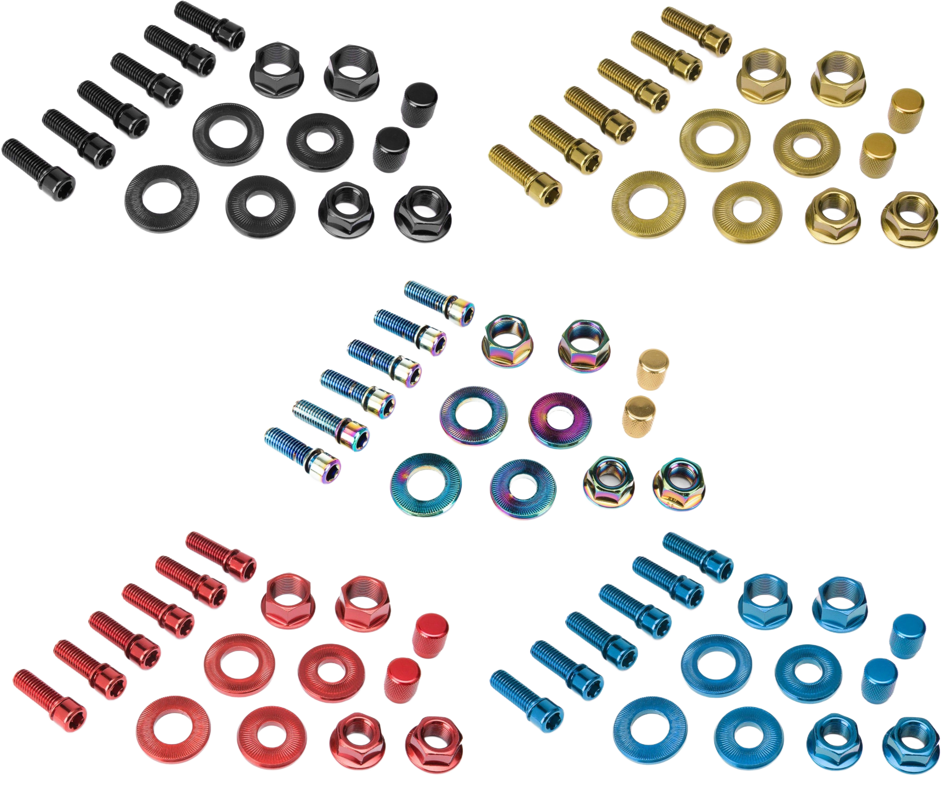 Salt -  Salt BMX Vorbau Schrauben Set Achsmuttern Ventilkappen - bikers-base.myshopify.com