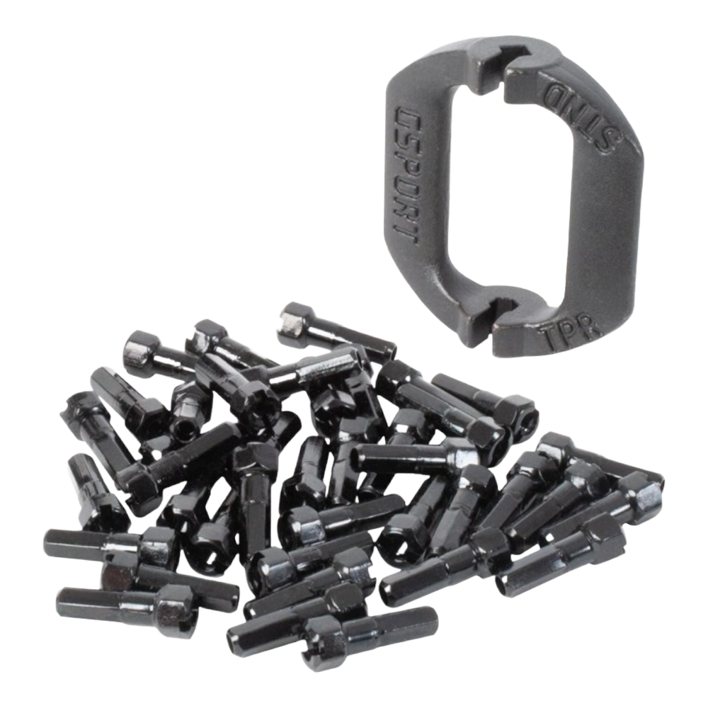 G-Sport 14G Speichennippel schwarz 40stk - Bikers Base