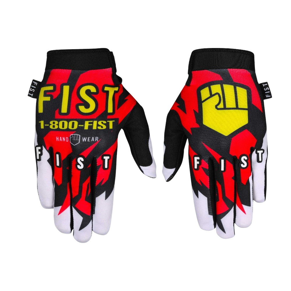 FIST 90's Rot BMX Handschuhe MX Dirt MTB - Bikers Base