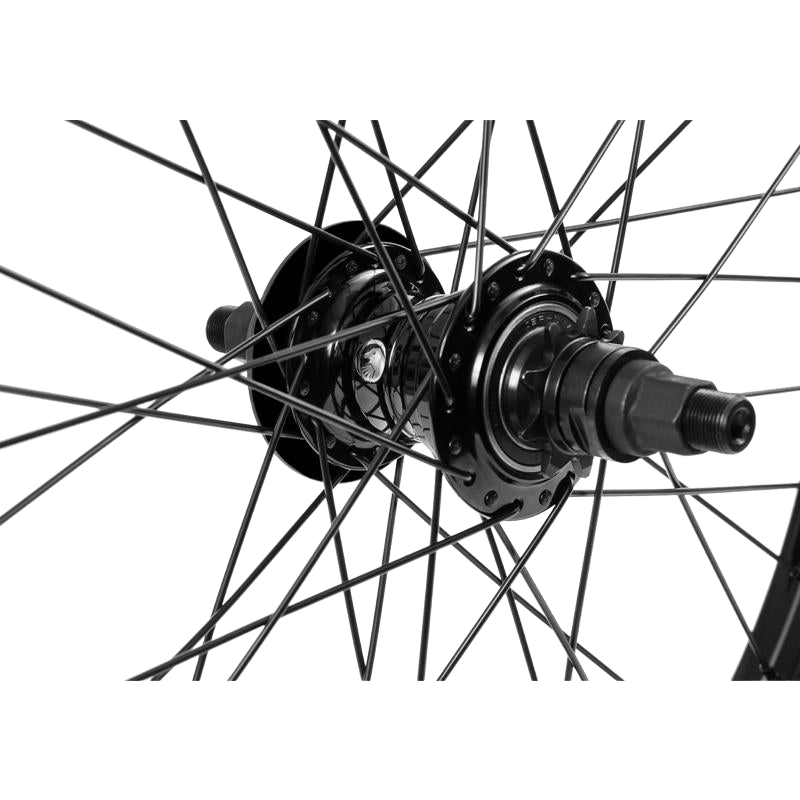 SHADOW Optimized 20 Zoll Freecoaster BMX Hinterrad, Laufrad hinten, Schwarz - Bikers Base