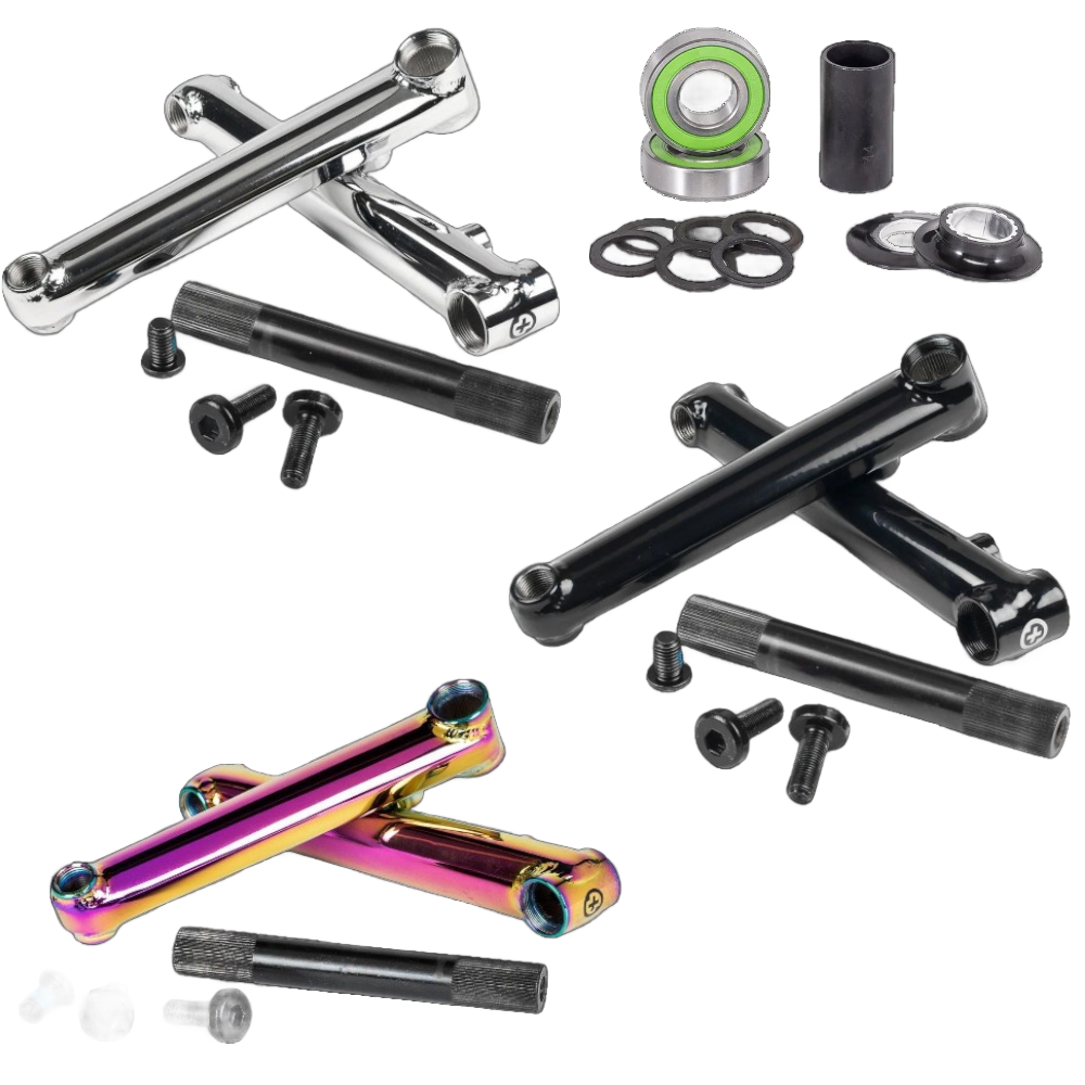 Salt Plus -  SaltPlus Pro 48 BMX Kurbel 3teil inkl. Mid BB Tretlager - Bikers Base BMX