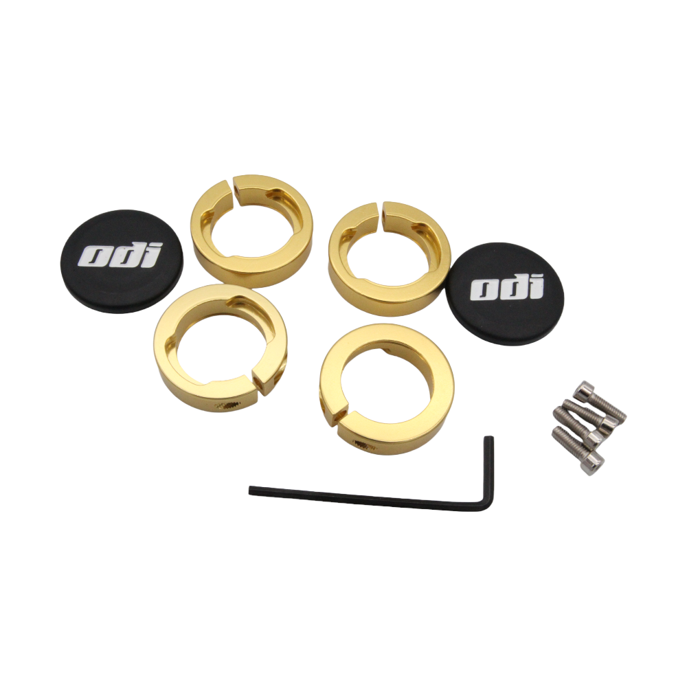 SRAM -  ODI Klemmringe für Lock On-System Lock Jaws gold MTB BMX - Bikers Base BMX
